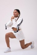 Заказать Nebbia Толстовка укороченная Ribbon Cropped Hoodie 520 (White)